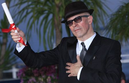 French director Jacques Audiard poses after winning the Grand Prix award for his drama 'A Prophet' during the photocall of the closing ceremony of the 62nd Cannes Film Festival in Cannes, southern France, on May 24, 2009.