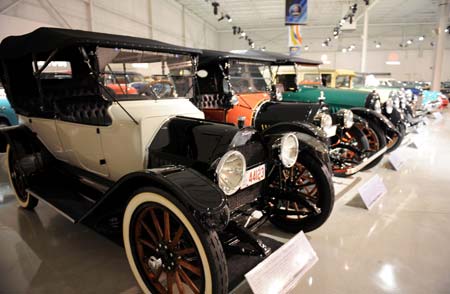 Photo taken on May 29, 2009 shows a 1914 Chevrolet 'Baby Grand' displayed in the GM Heritage Center in Sterling Heights, Michigan, the United States. 