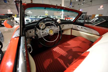 Photo taken on May 29, 209 shows a 1953 Buick Skylark in the GM Heritage Center in Sterling Heights, Michigan, the United States.