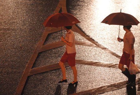 The fourth tropical storm this year, Nangka, made landfall at 10:30 p.m. Friday in Huizhou City in south China's Guangdong Province, local authorities said.