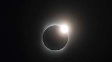 The Baily's Beads of solar eclipse is seen in southwest China's Chongqing municipality, at 9:16 AM on July 22, 2009.