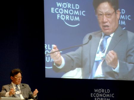 Sha Zukang, the UN under-secretary general for economic and social affairs, speaks during a forum focusing on the global downturn and the developing world at the Annual Meeting of the New Champions 2009 in Dalian, northeast China's Liaoning Province, September 10, 2009.