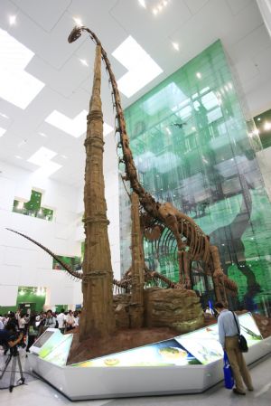 Photo taken on September 16, 2009 shows the inauguration ceremony of the new premises of China Science and Technology Museum in Beijing, China. The new premises of China Science and Technology Museum covers an area of 48,000 square meters with a construction scale of 102,000 square meters. 