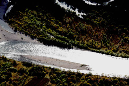 Aerial photo taken on September 23, 2009 shows the scenery of the Greater Khingan range in north China's Inner Mongolia Autonomous Region. The local eco-environment has witnessed a great improvement thanks to the local government's efforts to restore the eco-system. 