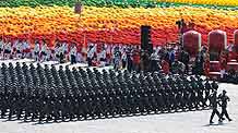 The special operations forces of the People's Liberation Army (PLA) take part in the parade of the celebrations for the 60th anniversary of the founding of the People's Republic of China, in central Beijing, capital of China, October 1, 2009.