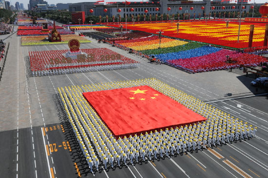 Civilian parade on Tian&apos;anmen Square