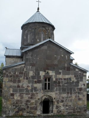 Photo taken on November 2, 2009 shows a church at north-nikodze village in central-north Georgia. 'My name is Alika and I'm nine years old', says Alika, 'I study in the 5th grade of the only school in the village.' 