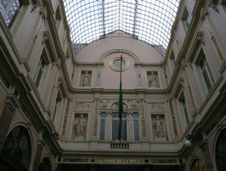 This is the St. Hubert Gallery in the center of Brussels. I took the picture on November 6, 2009.