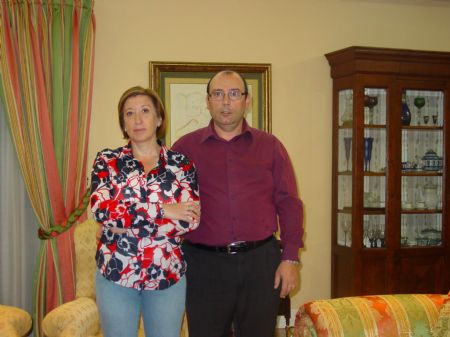 The picture taken on October 20, 2009 shows my parents at home.