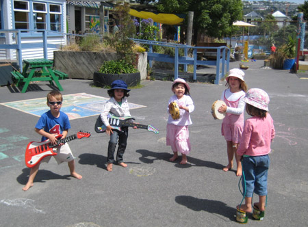 Members of the band of our school including me practice in this photo taken on March 2, 2009. 