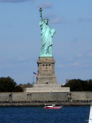 I am Benjamin Towell-Poddubiuk, eight years old. I live in Montreal, Canada. This is a picture of the Statue of Liberty taken in New York, the United States, on October 11, 2009.