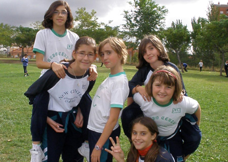 The photo Alejandro Fredrik Moreno Conejero took on Oct. 8, 2009 shows half of the girls in his class, who are all 10. 