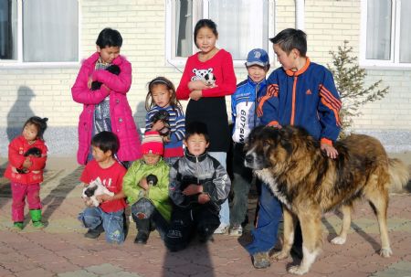 The picture I took on October 27, 2009 shows my friends in Ulan Bator, Mongolia.