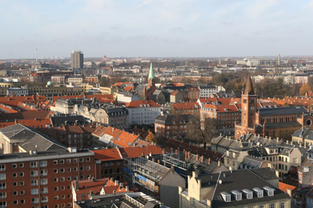 Photo taken on November 22, 2009 shows a bird's eye view of Copenhagen, capital of Denmark. The United Nations climate summit is scheduled from December 7 to December 18 in Copenhagen. 