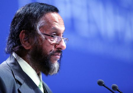 Rajendra K. Pachauri, chairman of the Inter-governmental Panel on Climate Change, addresses the opening of the United Nations Climate Change Conference 2009, also known as COP15, at the Bella center in Copenhagen December 7, 2009.