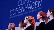 The 15th United Nations Climate Change Conference (COP15) opens at Bella Center in Copenhagen, capital of Demark, December 7, 2009.