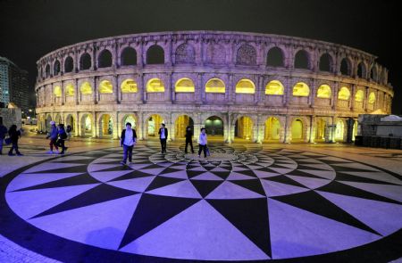 This photo taken on December 14, 2009 shows the night scene of Macao Special Administrative Region in south China. Macao, an enclave of Portugal for about 400 years, is to mark the 10th anniversary of its return to China on December 20. 