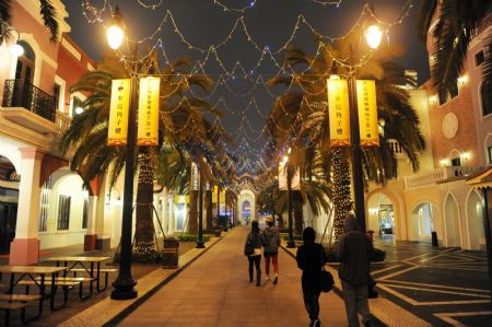 This photo taken on December 14, 2009 shows the night scene of Macao Special Administrative Region in south China. Macao, an enclave of Portugal for about 400 years, is to mark the 10th anniversary of its return to China on December 20. 