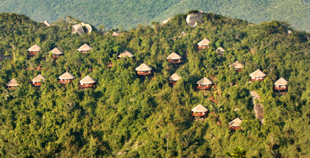 Photo taken on December 2009 shows the panorama of the Sanya Forest Park in Sanya of south China's Hainan Province. The southernmost island province will be shaped into a world top class tourist destination by 2020, according to a State Council announcement released on Monday.