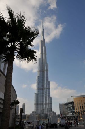 The Burj Khalifa tower is seen in Dubai, the United Arab Emirates, January 4, 2010. 