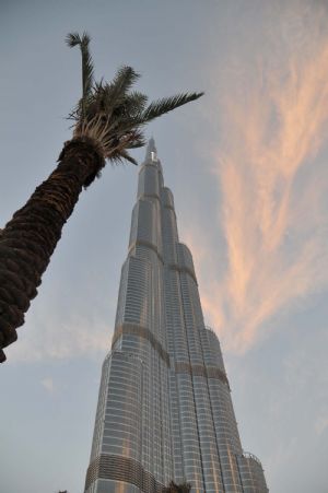 The Burj Khalifa tower is seen in Dubai, the United Arab Emirates, January 4, 2010. 