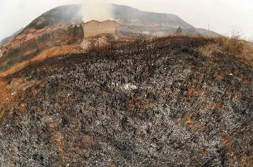 Photo taken on January 26, 2010 shows the site of explosion at the Changjin Firecrackers Plant in Taolin Town of Linxiang City, central-south China's Hunan Province.