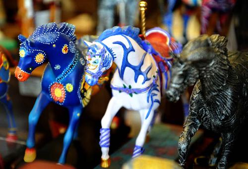 Photo taken on January 27  2010 shows the Indian painted ponies