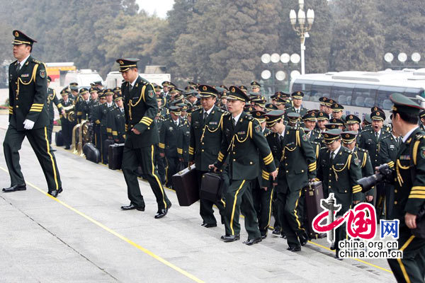 The Opening Session of the 3rd Session of the 11th Chinese People&apos;s Political Consultative Conference is convened at 15:00 am on March 3, 2010 at the Great Hall of the People.