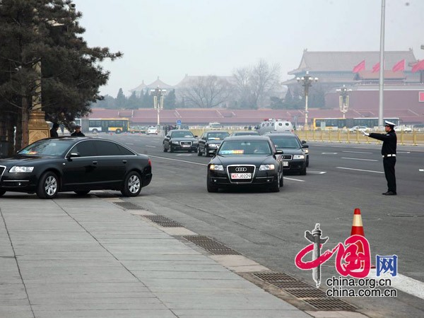 The Opening Session of the 3rd Session of the 11th Chinese People&apos;s Political Consultative Conference is convened at 15:00 am on March 3, 2010 at the Great Hall of the People.