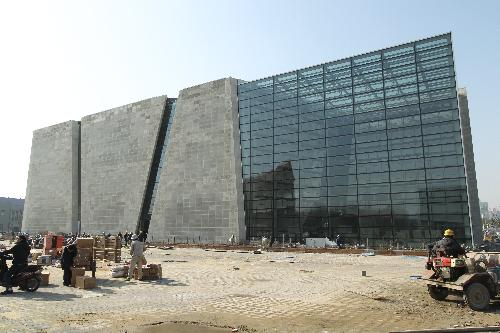 Photo taken on March 11, 2010 shows the Italy Pavilion for the 2010 World Expo in Shanghai, east China.