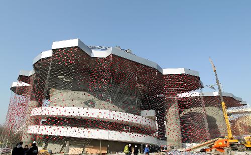 Photo taken on March 11, 2010 shows the Switzerland Pavilion for the 2010 World Expo in Shanghai, east China. 