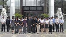 Staff members of Chinese Embassy in Sri Lanka attend a mourning ceremony in honor of victims of the earthquake that hit Yushu of northwest China's Qinghai Province, in Colombo, capital of Sri Lanka, April 21, 2010.