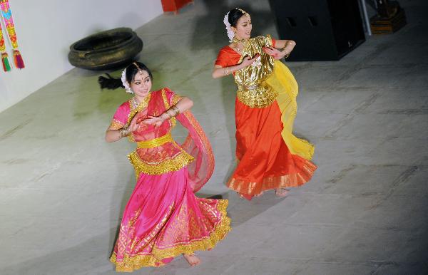 Indian dancers perform Kathak Dance at the India Pavilion at the 2010 World Expo in Shanghai, east China, May 6, 2010.