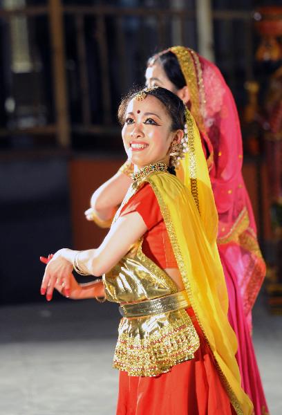 Indian dancers perform Kathak Dance at the India Pavilion at the 2010 World Expo in Shanghai, east China, May 6, 2010.