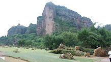 Photo taken on June 21, 2010 shows the Longhushan scenery spot swept by floods in Yingtan of east China's Jiangxi Province.