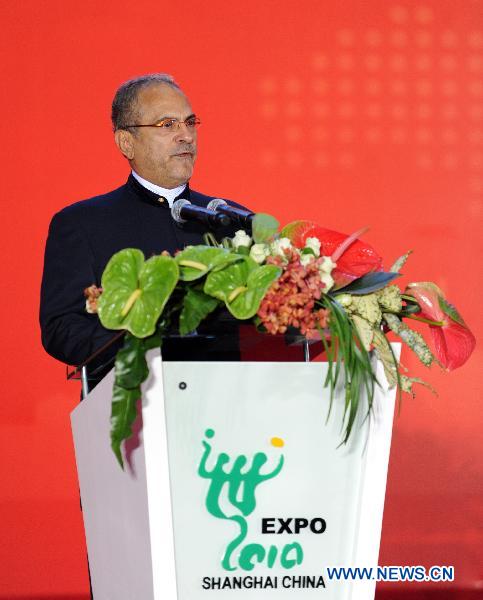Timor-Leste's President Jose Ramos Horta addresses a ceremony marking the National Pavilion Day for the Democratic Republic of Timor-Leste at the 2010 World Expo in Shanghai, east China, July 13, 2010. 