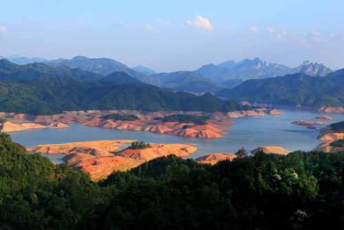 File photo taken on May 16, 2009 shows the scenery of Danxia Landform in Taining in southeast China's Fujian Province.