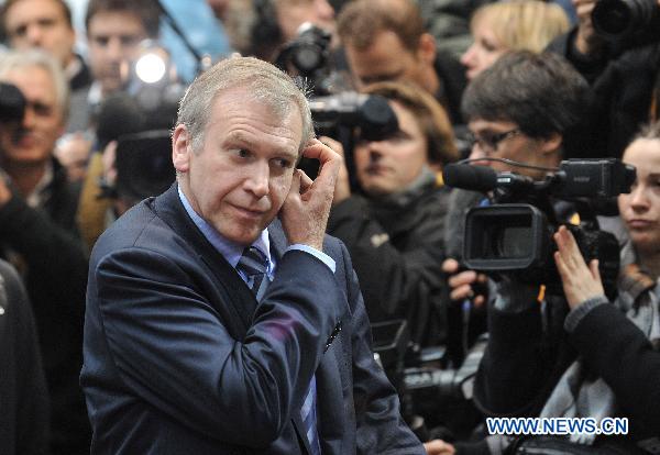 Belgium's Prime Minister Yves Leterme arrives at the EU headquarters for European Union Summit in Brussels, capital of Belgium, Oct. 28, 2010.
