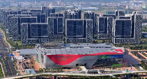 The photo taken on Oct. 29, 2010 shows the media center for the 16th Asian Games in Guangzhou, south China's Guangdong Province. The media center including MPC (Main Press Center) and IBC (International Broadcasting Center) is open on Nov. 1, 2010.