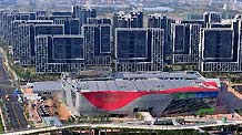 The photo taken on Oct. 29, 2010 shows the media center for the 16th Asian Games in Guangzhou, south China's Guangdong Province. The media center including MPC (Main Press Center) and IBC (International Broadcasting Center) is open on Nov. 1, 2010.