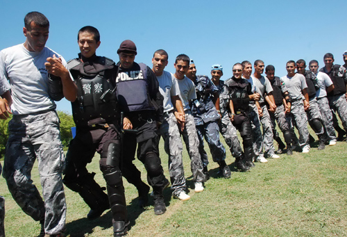 Chinese peacekeeping police join colleagues from around the world for a dance in Haiti.