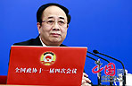 The spokesman of the CPPCC session Zhao Qizheng provides information about the session and answers questions from the media.