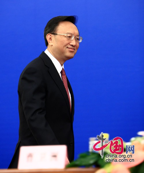 The Foreign Minister Yang Jiechi provides information on a wide range of hot issues and answers questions from the media. 