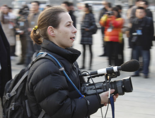 Female journalists made up a majority of reporters covering this year's Two Sessions, the country's most important annual political events. Mar. 8, 2011 marked the celebration of the 100th International Women's Day.