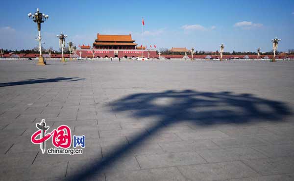 The annual session of National People&apos;s Congress (NPC), the country&apos;s top legislature, and the Chinese People&apos;s Political Consultative Conference (CPPCC) are convened at the Great Hall of the People on the Tian&apos;anmen Square in Beijing from March 3 to 14, 2011.