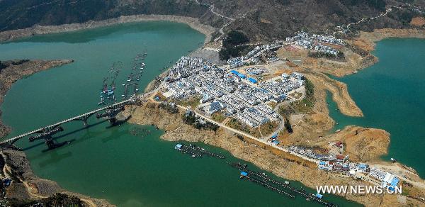 The bird's eye-view photo taken on April 10, 2011 shows part of the rural area in Qingchuan County, southwest China's Sichuan Province. 