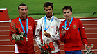 Portugal's Alberto Paulo won the gold medal with 8 minutes and 32.26 seconds during men's 3000m steeplechase final at the 26th Summer Universiade, Shenzhen on August 20, 2011.