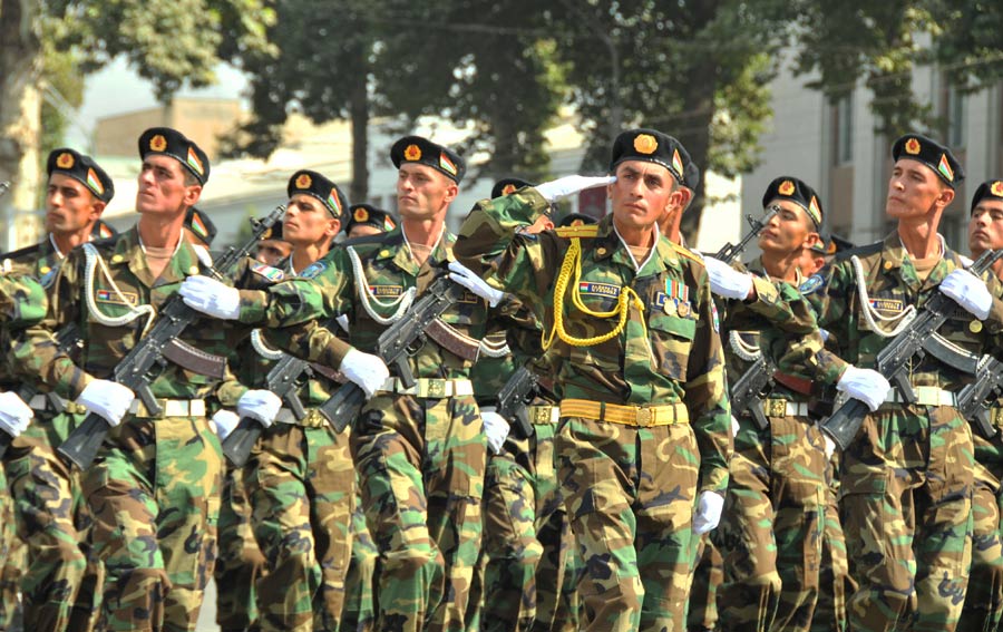 Tajikistan marked 20 years of independence on Friday, Sept. 9, 2011. Samani Square in the nation&apos;s capital, Dushanbe, was the site of a military parade and mass rallies, where people danced and sang to celebrate the country&apos;s achievements. 