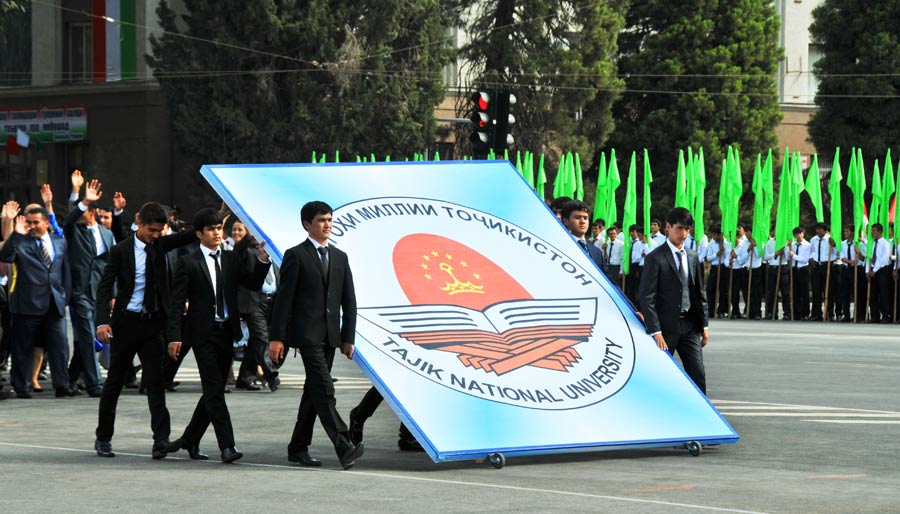 Tajikistan marked 20 years of independence on Friday, Sept. 9, 2011. Samani Square in the nation&apos;s capital, Dushanbe, was the site of a military parade and mass rallies, where people danced and sang to celebrate the country&apos;s achievements. 