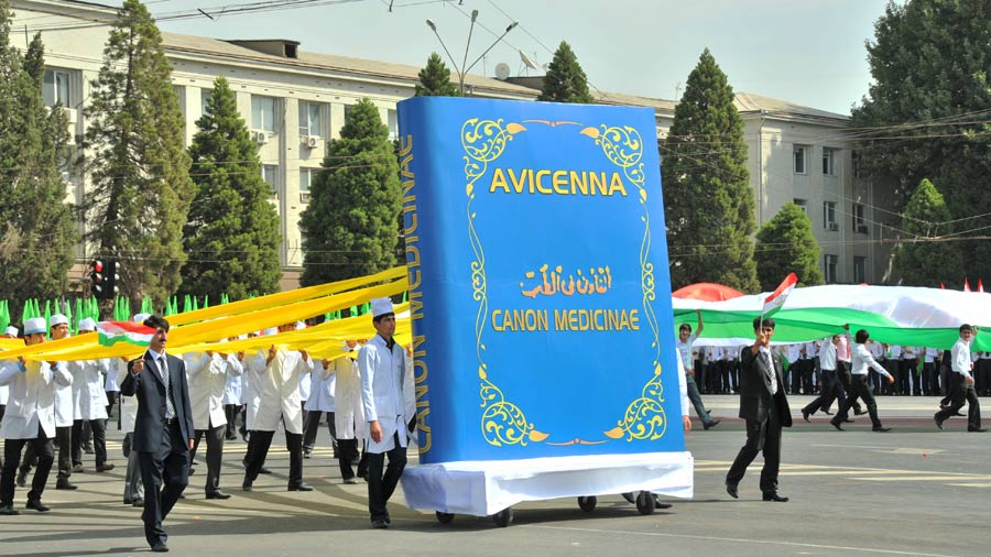 Tajikistan marked 20 years of independence on Friday, Sept. 9, 2011. Samani Square in the nation&apos;s capital, Dushanbe, was the site of a military parade and mass rallies, where people danced and sang to celebrate the country&apos;s achievements. 